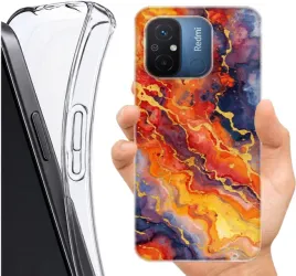 etui-altreo-na-xiaomi-redmi-12c-plecki-case-wzory-ogniste-marble