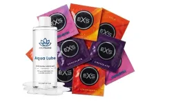 zestaw-smakowych-prezerwatyw-exs-8szt-aqua-lube-150ml