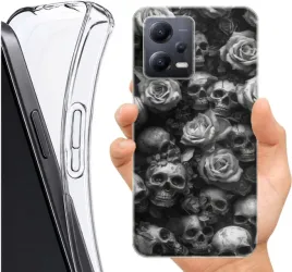 etui-altreo-na-xiaomi-redmi-note-12-5g-plecki-case-wzory-czaszka-kosci