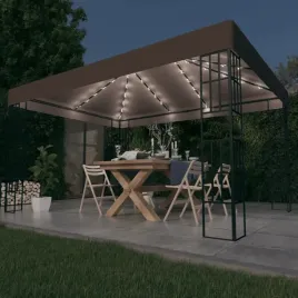 vidaxl-altana-ze-sznurem-lampek-led-4x3-m-kolor-taupe