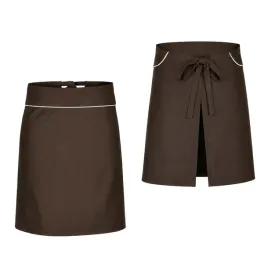 zapaska-kelnerska-fartuszek-brazowa-60-cm-biala-lamowka-ukryte-wiazanie