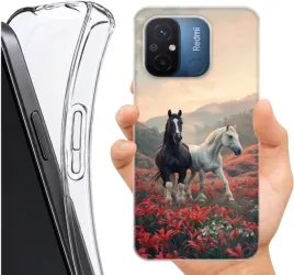 etui-altreo-na-xiaomi-redmi-12c-plecki-case-wzory-konie-koniki