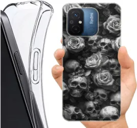 etui-altreo-na-xiaomi-redmi-12c-plecki-case-wzory-czaszka-kosci
