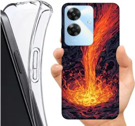 etui-altreo-na-realme-note-60-plecki-case-wzory-ogniste-marble