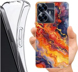 etui-altreo-na-realme-c55-plecki-case-wzory-ogniste-marble