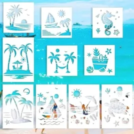 10szt-szablonow-summer-beach-10szt-szablonow-summer-beach-plastikowy