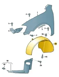 nadkole-przod-prawy-vag-oe-3aa805978-nowe-oryginalne