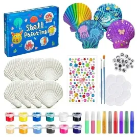 zestaw-muszli-dla-dzieci-malowanie-diy-dla-dzieci-motyw-morski-muszle-motyw