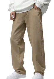 shein-spodnie-jeansowe-meskie-brazowe-proste-l-l1f