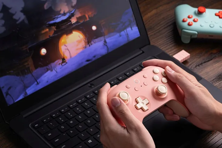 pad-bezprzewodowy-8bitdo-ultimate-2c-peach-hall-effect-2-4g-android-pc-marka-inna