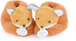 doudou-pomaranczowe-kapcie-dzieciece-z-pluszowym-liskiem-15-6da
