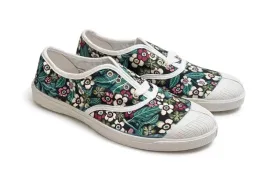 bensimon-trampki-damskie-wzor-kwiatowy-z-biala-podeszwa-36-3ea