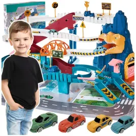 tor-samochodowy-parking-zjezdzalnia-autek-z-winda-4-auta-dino-park-dzieci