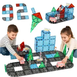 klocki-magnetyczne-konstrukcyjne-3d-miasto-samochody-91-elementow