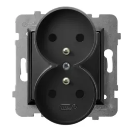 aria-gniazdo-podwojne-z-uziemieniem-16a-250v-czarny-metalik-gp-2urz-m-33