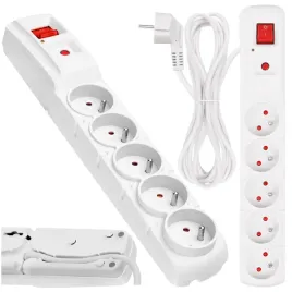 przedluzacz-sieciowy-listwa-zasilajaca-5-gniazd-5g-kabel-3m-bezpieczna-grey