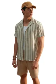 trendyol-man-koszula-meska-casual-bezowa-w-paski-krotki-rekaw-s-5da