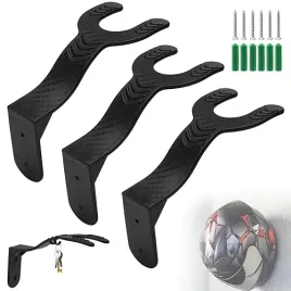 uchwyt-scienny-na-kask-3-sztuki-czarny-uchwyt-na-kask-z-hakiem-uchwyt