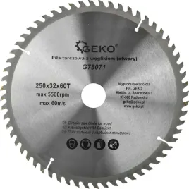 geko-tarcza-do-drewna-250x32-mm-60t-z-weglikiem-spiekanym-g78071