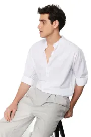 trendyol-man-biala-koszula-meska-casual-z-kolnierzykiem-stojka-m-5da-m-5-a