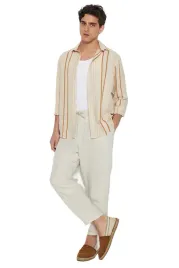 trendyol-man-koszula-meska-casual-bezowa-w-paski-dlugi-rekaw-xl-5da