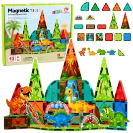 klocki-magnetyczne-konstrukcyjne-dinozaury-wulkan-kolorowe-43-el