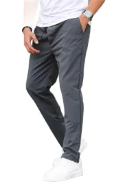 madmext-spodnie-meskie-casual-proste-szare-z-wiazaniem-xl-5da