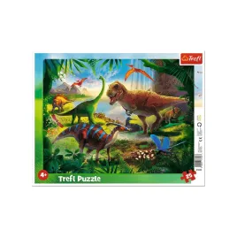 puzzle-trefl-25-elementow-trefl-puzzle-ramkowe-dinozaury-25-elementow