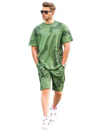 madmext-meskie-krotkie-spodenki-sportowe-wzor-melanz-zielone-s-5da