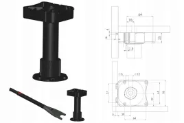 wurth-stopka-nozka-kuchenna-ev-s-150mm-350kg