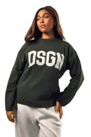 boohoo-zielony-sweter-damski-z-napisem-i-dlugim-rekawem-44-46-z3a