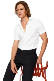trendyol-man-biala-koszula-meska-casual-krotki-rekaw-z-faktura-xl-5da