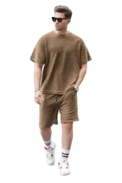 madmext-meskie-krotkie-spodenki-dresowe-brazowe-z-mankietem-xxl-5da