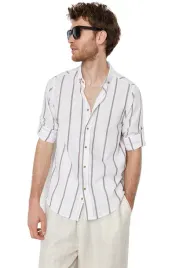 trendyol-man-meska-koszula-casual-biala-w-paski-z-dlugim-rekawem-m-5da