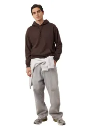 trendyol-man-bluza-meska-z-kapturem-brazowa-gladka-bawelna-poliester-s-5da