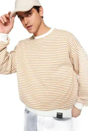 trendyol-man-bluza-meska-w-paski-bezowo-biala-z-okraglym-dekoltem-xl-5da