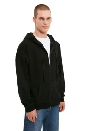 trendyol-man-czarna-bluza-meska-z-kapturem-i-zamkiem-xl-5da