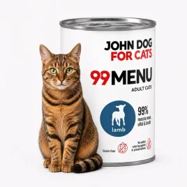 karma-mokra-dla-kota-john-dog-for-cats-99-menu-jagniecina-puszka-400g