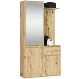 szafa-do-przedpokoju-z-lustrem-entro-95-cm-duza-garderoba-wieszaki-artisan