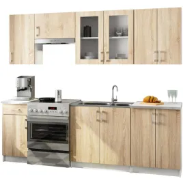 zestaw-mebli-kuchennych-z-witryna-lima-240-cm-h720-szafki-blat-bialy-sonoma