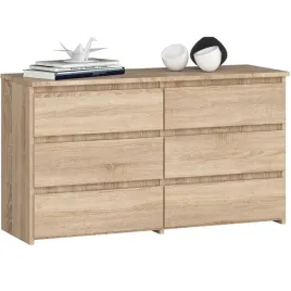 komoda-bezuchwytowa-cl-100-cm-6-szuflad-klasyczna-do-salonu-dab-sonoma