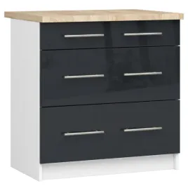 szafka-kuchenna-z-blatem-oliwia-80-cm-3-szuflady-biala-grafit-polysk