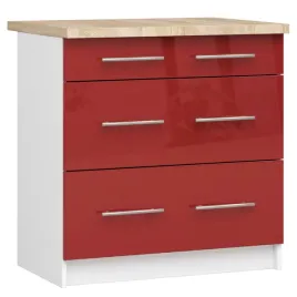 szafka-kuchenna-z-blatem-oliwia-80-cm-3-szuflady-biala-czerwony-polysk