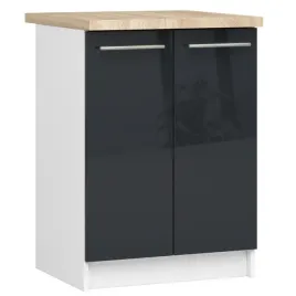 szafka-kuchenna-z-blatem-oliwia-60-cm-stojaca-2-drzwi-biala-grafit-polysk