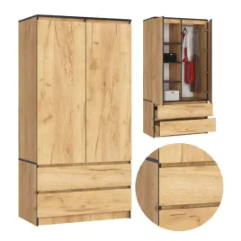 szafa-mlodziezowa-dab-craft-90-cm-polki-drazek