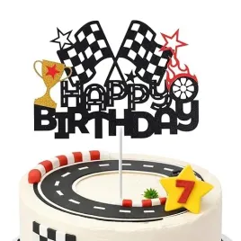 samochod-wyscigowy-happy-birthday-topper-samochod-wyscigowy-happy-birthday