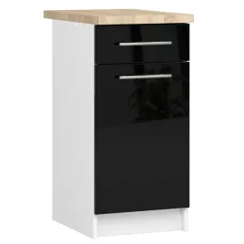 szafka-kuchenna-z-blatem-oliwia-40-cm-1sz-1-drzwi-biala-czarny-polysk