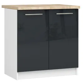 szafka-kuchenna-oliwia-80-cm-z-blatem-2-drzwi-2-polki-biala-grafit-polysk