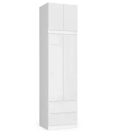 nowoczesna-szafa-z-nadstawka-bialy-polysk-234-cm