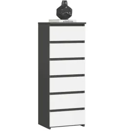 komoda-do-salonu-szafka-cl6-40-cm-6-szuflad-nowoczesna-wysoka-grafit-biala